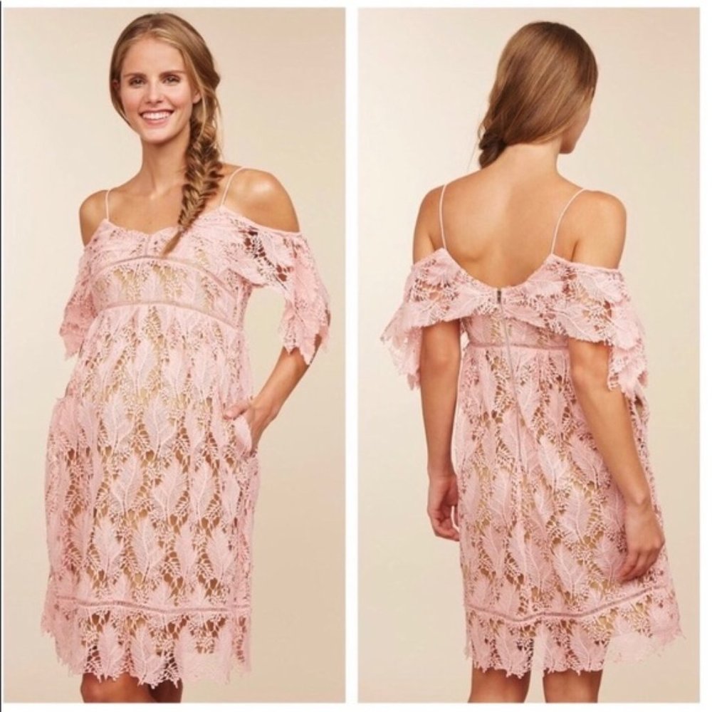 Cold Shoulder Lace Maternity Dress size M